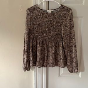 Cheetah print women’s top
